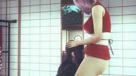 Futanari Sakura x Hinata (MustcumService) [Naruto]