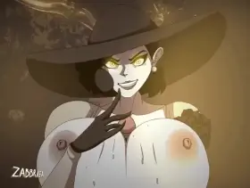 Lady Dimitrescu and Ethan