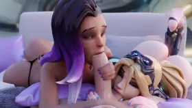 Sombra and Mercy by (FPSBLYCK) [Overwatch]