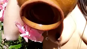 Frida in the garden, My link and gift in the comments