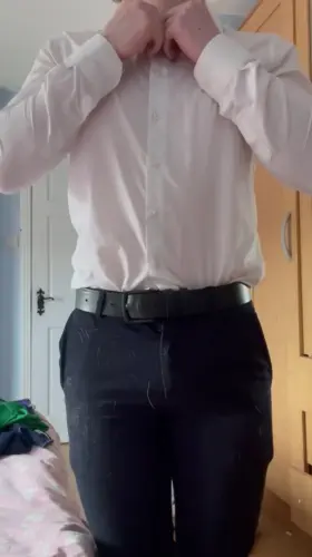 Getting undressed after work