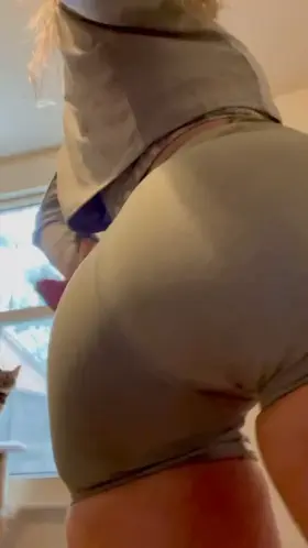 Can my ass still get you excited through gym shorts?