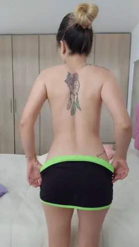 College girl with perfect ass