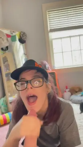 Came home for a facial on my break 🍩🤭