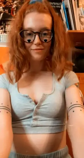 The face I make when you cum all over my tits and tongue