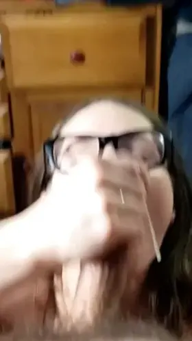 Big facial to reward me for a great blowjob