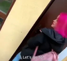 A POV with a fantastic pink haired beauty