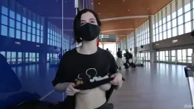 Cute airport flasher