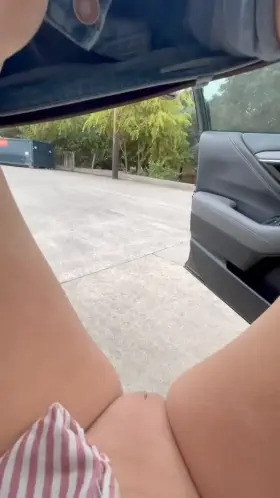 A Saturday afternoon piss in the parking lot outside my hair salon