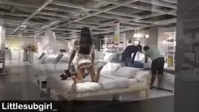 I like flashing my pussy and tits in public store [OC] - Onlyfans/Littlesubgirl