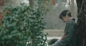 Natalia Getting Off with a Broom Handle