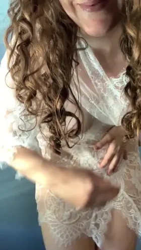 my robe is cute, but I think you'll prefer what's underneath.. [gif]