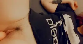 Trying out my [F]uck machine in my Vegeta shirt🖤