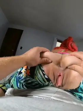 cut a hole in my yoga pants..