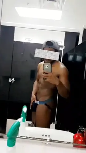 Come get a peek while I change in the locker room