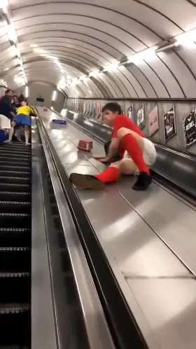 HMFT after i slide down the escalator