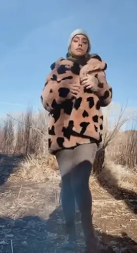 No one would even know I’m completely naked unless I showed off… Wanna go on a walk with me? ;) [GIF]