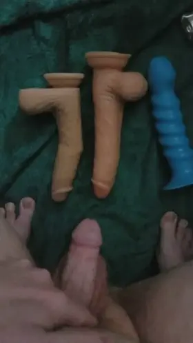 Getting the toys ready for a fun evening