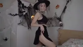 Little Sis Wanted to Show Off Her New Halloween Costume🎃