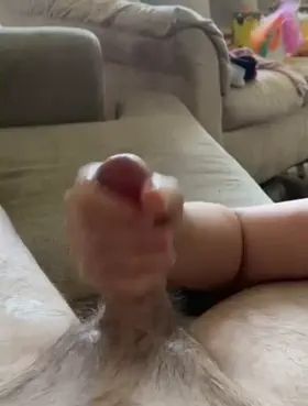 Sunday afternoon handjob for my man