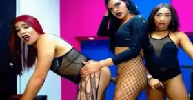 [/r/tsporn] Trans 3some on cam