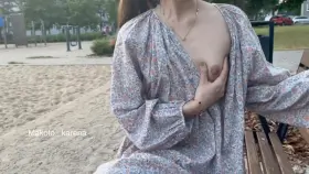 Chilling on play ground