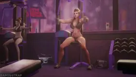 Workout with Brigitte and pharah(vgerotica arhoangel.. ) [overwatch]