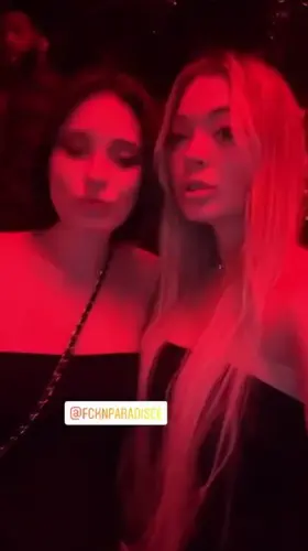 Liya Silver kissing Misha Maver