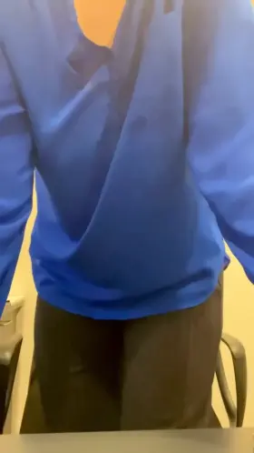 the bra comes off when only a few people are left in the office..