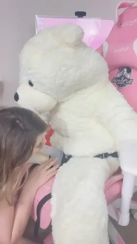 Thanks for getting me this bear to practice with daddy 🥰