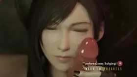 Tifa giving you a handjob (BulgingSenpai)