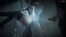 Claire getting pounded by Mr. X (Fugtrup) [Resident Evil]