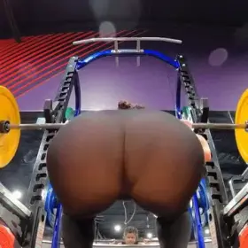 These are not even gym leggings. They're actually just footless pantyhose that are dark enough to pass for pants. But when I bend over the entire crack comes to light. Anyway... my husband said I wouldn't do leg day at the gym in these pants. He was wrong - Sammi Starfish