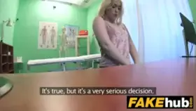 She wants Bigger Boobs and will do anything to get them, even fucking the doctor