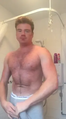 Big cock play in shower