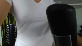 i got so horny at the gym... i may have humped the sink in the mens locker room 🙈 (and some more 🙊)[F][GIF]