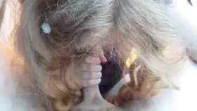 My wife just let me cum on her face with people 3 feet away from us! She was so happy and cute in it. I love her.