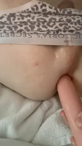 Wife went for a walk so I masturbated like a slut in my panties.🥵