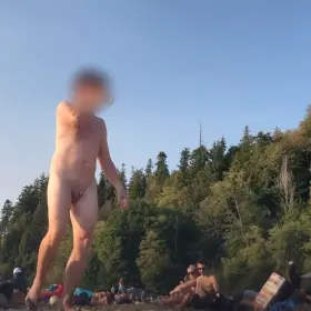 Girls, would you giggle at my little dick on the beach?