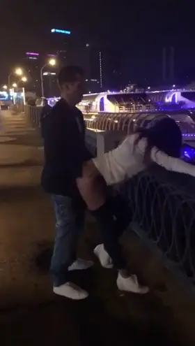 They have sex in the street while people pass by and see them!