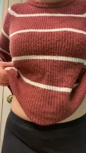 My sweater hides them pretty well