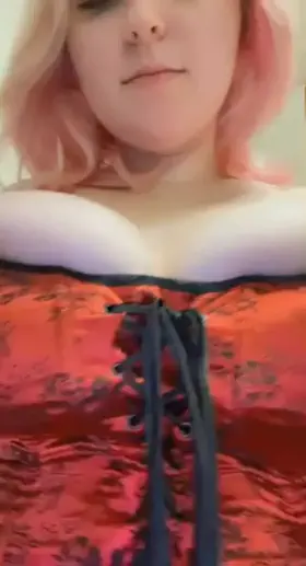 My corset can barely hold my pale squishy DD’s