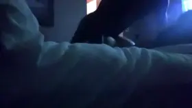 My husband was hours away and he was my first BBC. I honestly lost count of how many times he made me cum that night.