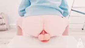 I Love To Ride This Huge Dildo In My Teen Ass While The Neighbors Could See Me