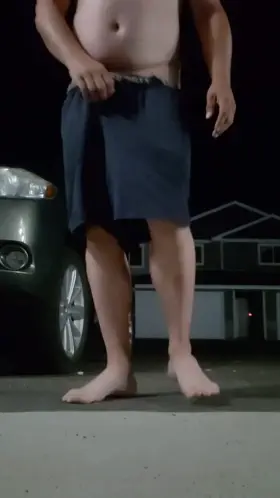 stripping again outside