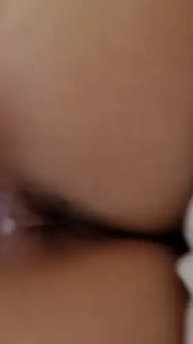 just cum dripping down my asshole