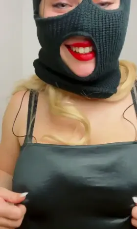 This is a robbery, get your dicks out right now!