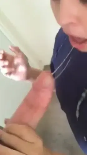 Swallowing his load like a good little cumslut! #LoveToSuck #CumOnMeOrInMe 🤤💦🥰🥴