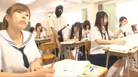 Fucking in silence so as not to disturb my classmates and teacher