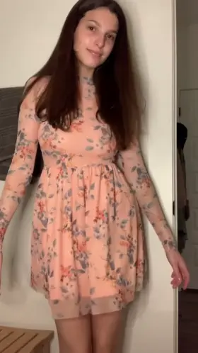 this dress looks so much better on the floor